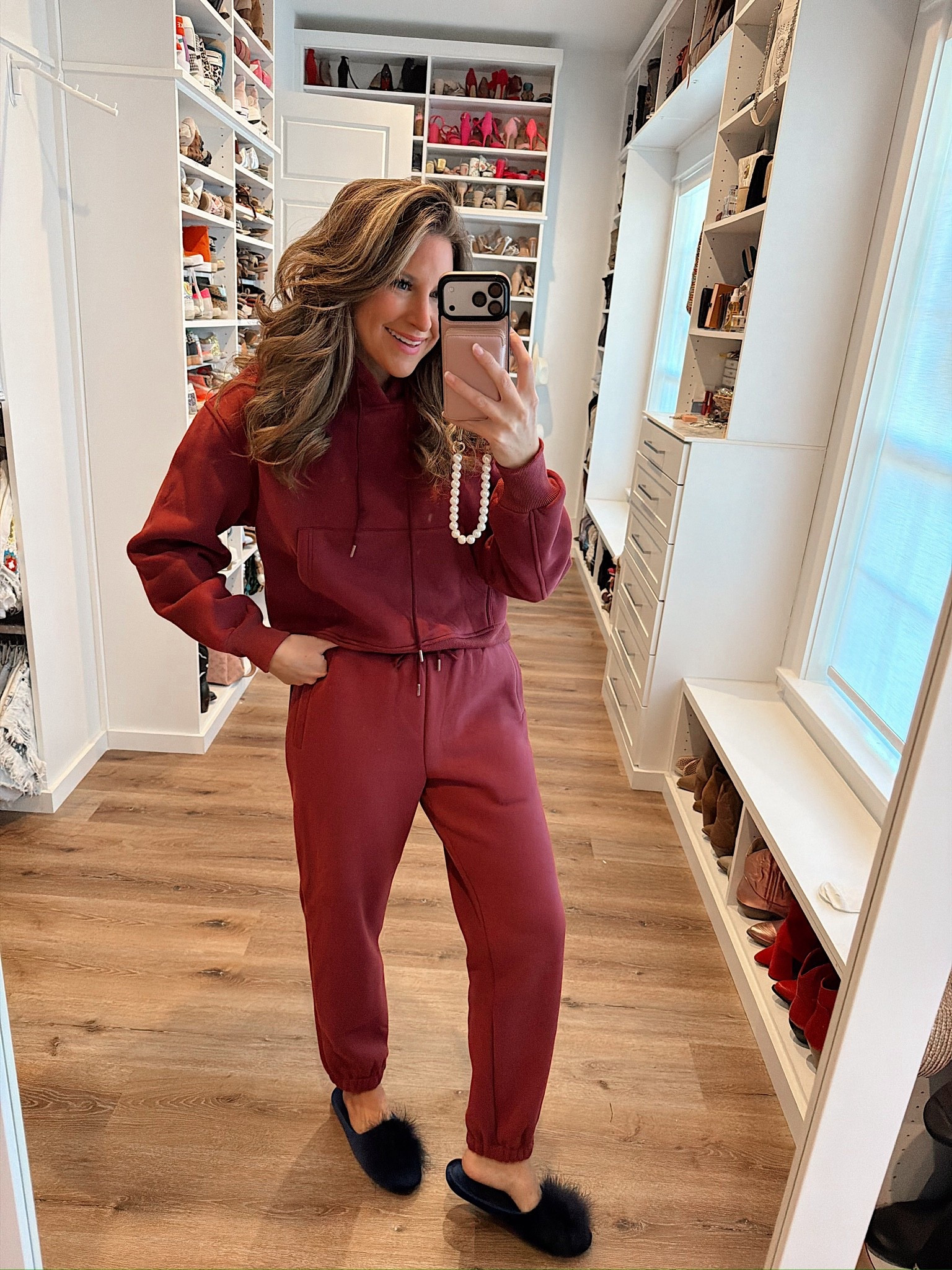 Cozy 2 piece lounge set in a medium & slippers - fits tts.

#LTKSeasonal #LTKHoliday