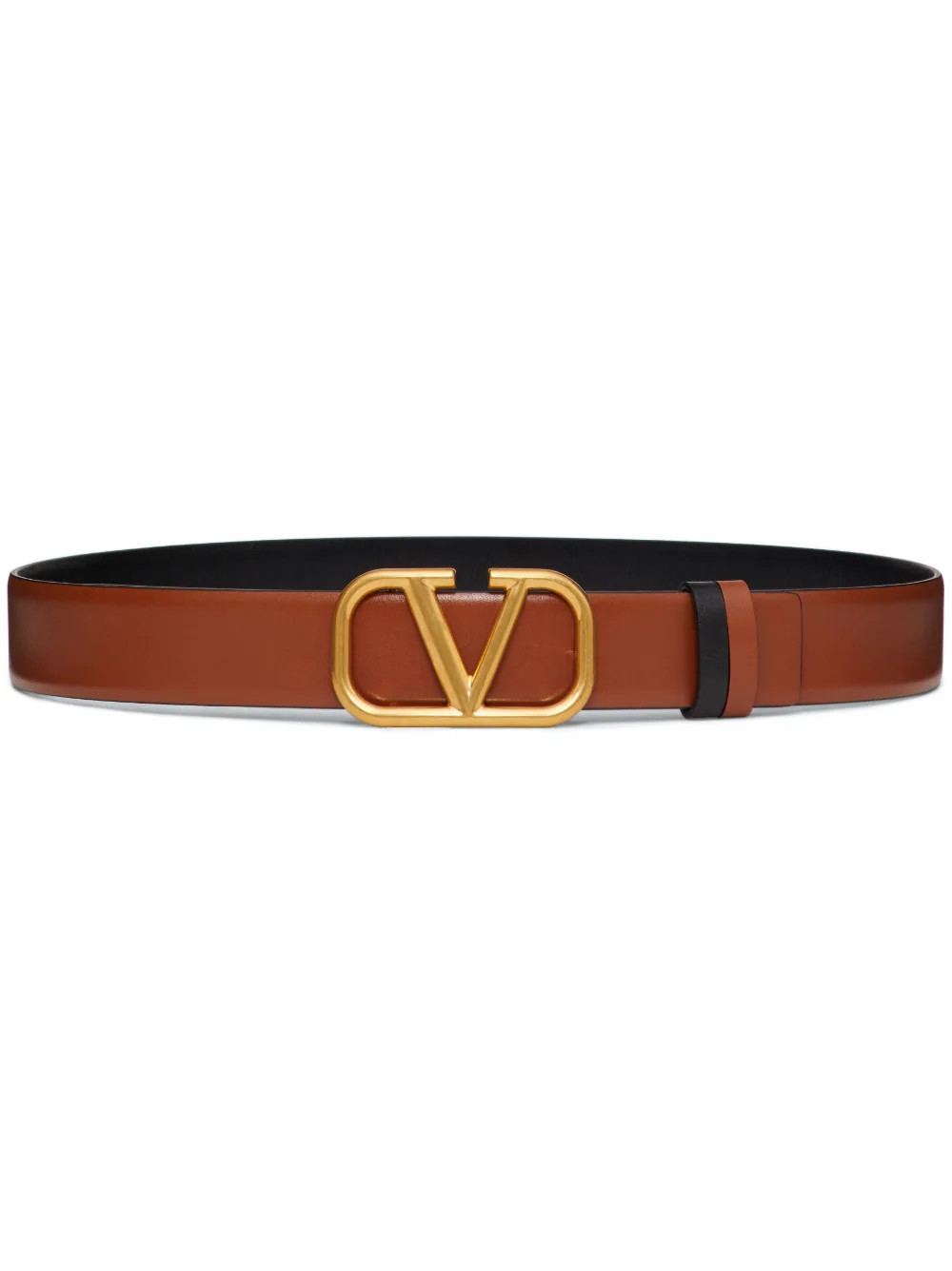 Valentino Garavani 30mm VLogo Signature reversible belt - Brown | Farfetch Global