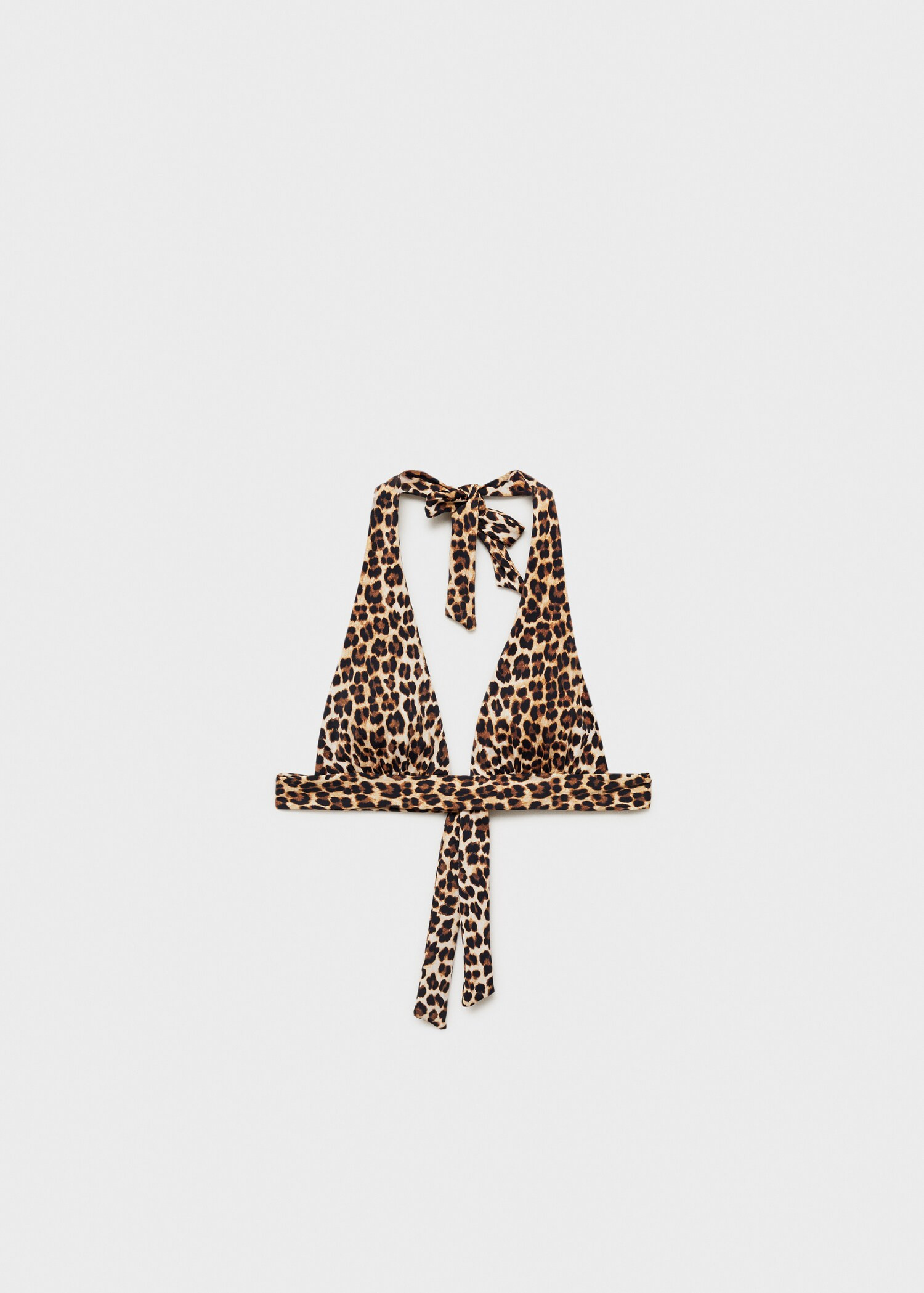 Leopard-print bikini top - Women | MANGO United Kingdom | MANGO (UK)