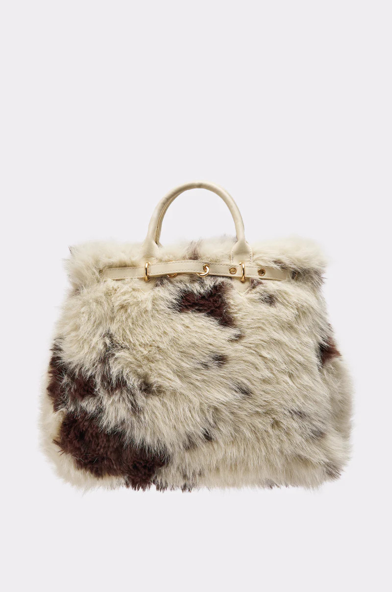 MOO FAUX FUR MINI TOTE | AKIRA