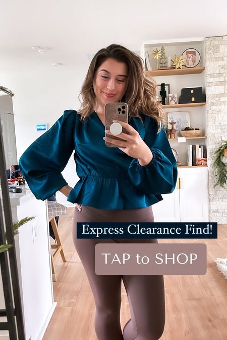 This clearance find from Express is a perfect top for a holiday outfit! 

This could pair nicely with a sequin skirt or even faux leather pants. I’m obsessed! 

#balloonsleeves #express #expressyou #holidayoutfit 

#LTKunder50 #LTKHoliday #LTKstyletip