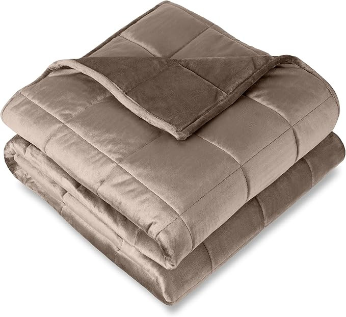 Bare Home Weighted Blanket King Size 25lb (80" x 87") for Adults - Minky Fleece - Premium Heavy B... | Amazon (US)