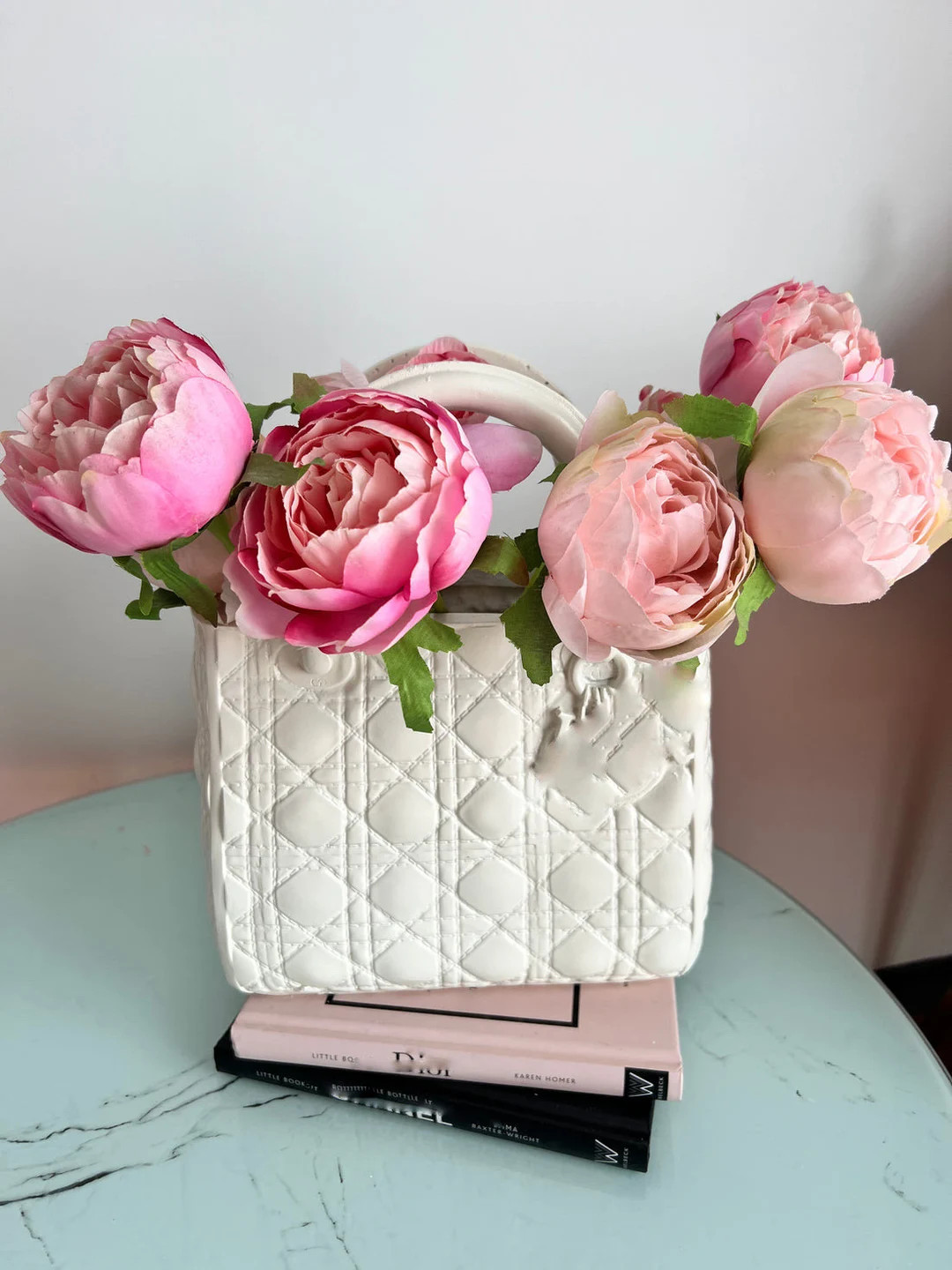 FEBRUARY Special Sale!! Handmade Resin Handbag purse shaped porcelain Vase- luxury planter - Gift... | Etsy (UK)