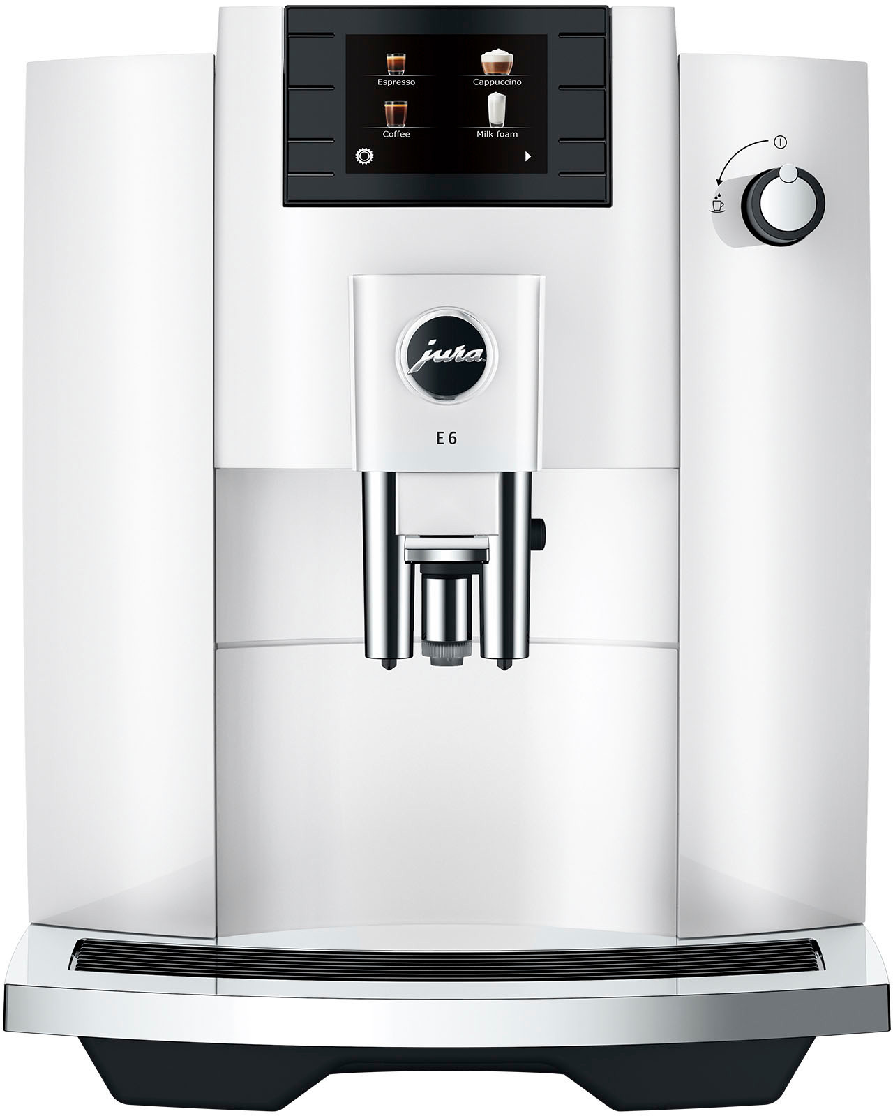 JURA - E6 Espresso Machine with Easy Cappuccino Function - Piano White | Best Buy U.S.
