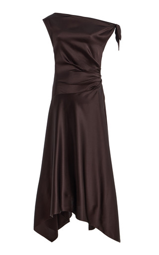 Portia Silk-Blend Midi Dress | Moda Operandi (Global)