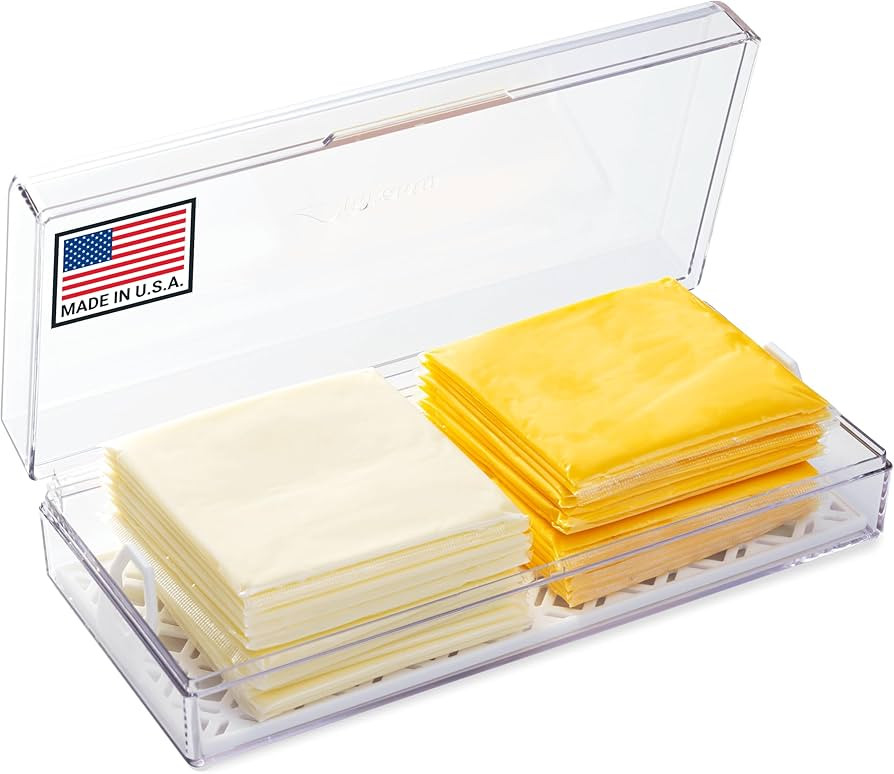 Pikanty - Cheese Keeper | Storage Container for Fridge | Food Storage Box with Lid and Tray | Sli... | Amazon (US)
