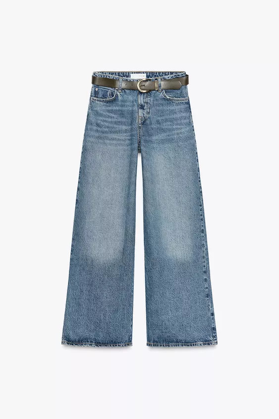 JEANS Z1975 WIDE LEG LOOSE HIGH WAIST GÜRTEL | Zara DE