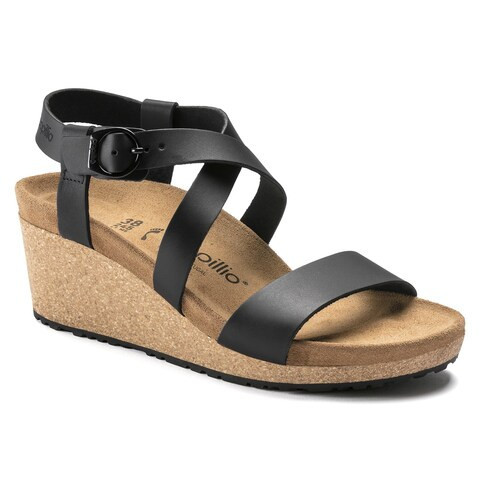 Sibyl Leather Black With A Heel | Birkenstock USA