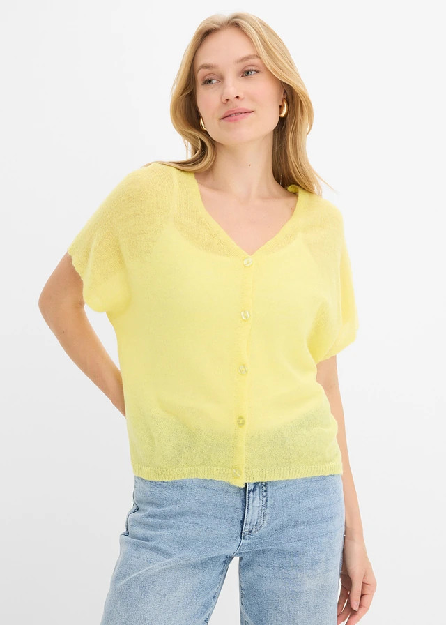 Oversized vest met korte mouwen lichtlimoen | Bonprix NL (Influencer)