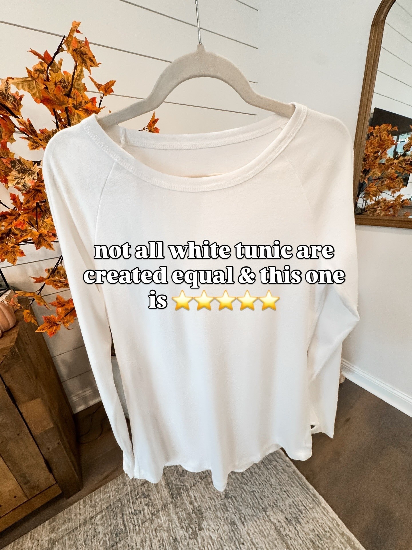 Amazon fashion Amazon finds white tunic amazon fall basics I wear a small

#LTKSeasonal #LTKFindsUnder50