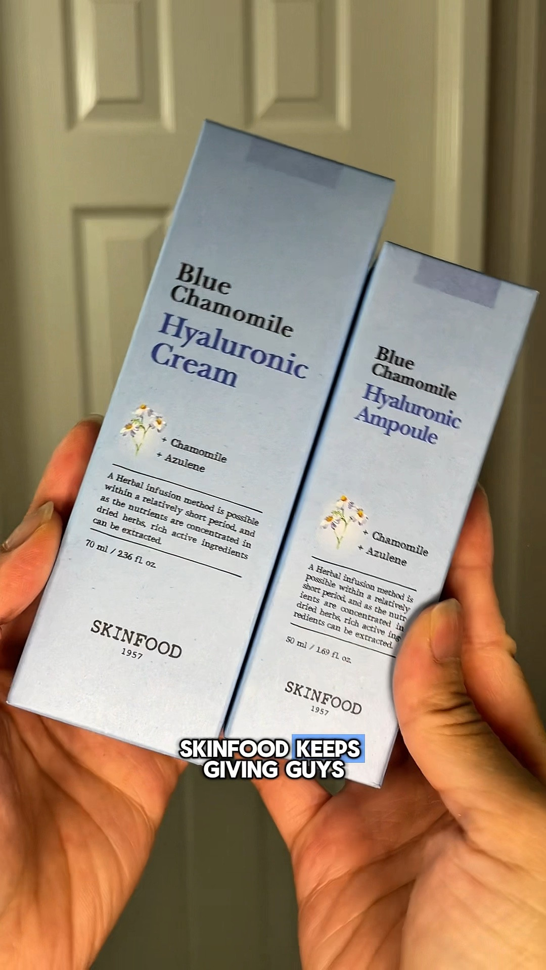 Need to calm and hydrate your skin? Try this @skinfood_official line! @yesstyle @skinfood_global @skinfood__influencers_ 

💙 Blue Chamomile Hyaluronic Ampoule
🩵 Blue Chamomile Hyaluronic Cream

#SkinFood #YesStyle #BlueChamomile #Hyaluronic #Hydration #KSkincare #KBeauty 

#LTKBeauty