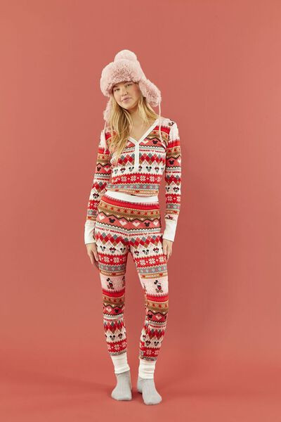 Disney Mickey & Minnie Fair Isle Pajama Pants | Forever 21 | Forever 21 (US)