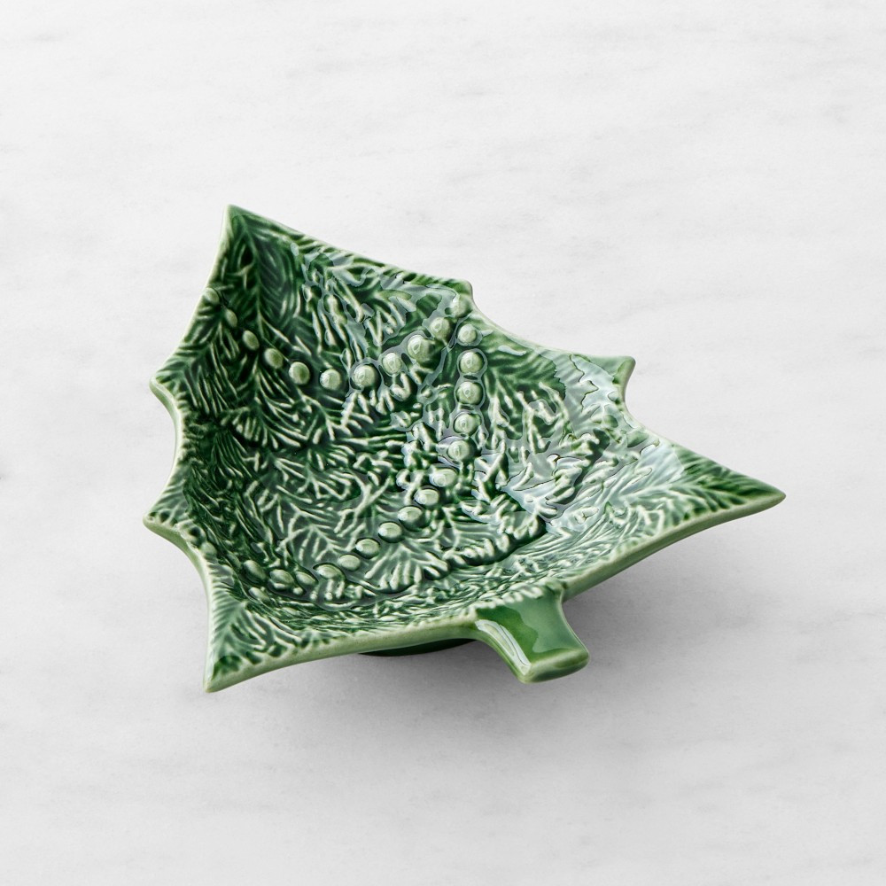 Bordallo Pinheiro Christmas Tree Individual Bowls | Williams-Sonoma