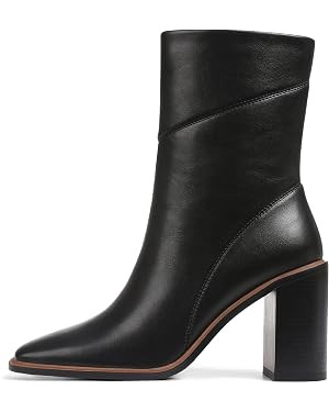 Lovee Cosee Women's Ankle Boots 2025 Chunky Heel Square Toe Side Zipper Booties with Unique Seam ... | Amazon (US)