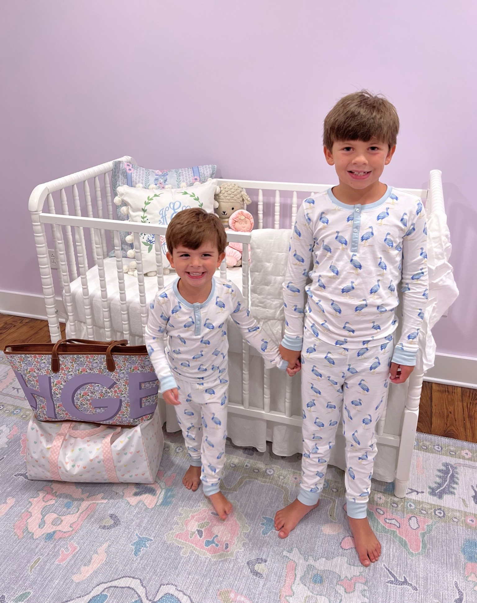 Her bags are packed and these two are ready to hold their sister tomorrow 🥹🎀 

Lots of baby girl post happening in the near future 💓

Nursery decor 
Big brother 
Baby sister 
Diaper bag 



#LTKbump #LTKbaby #LTKfamily