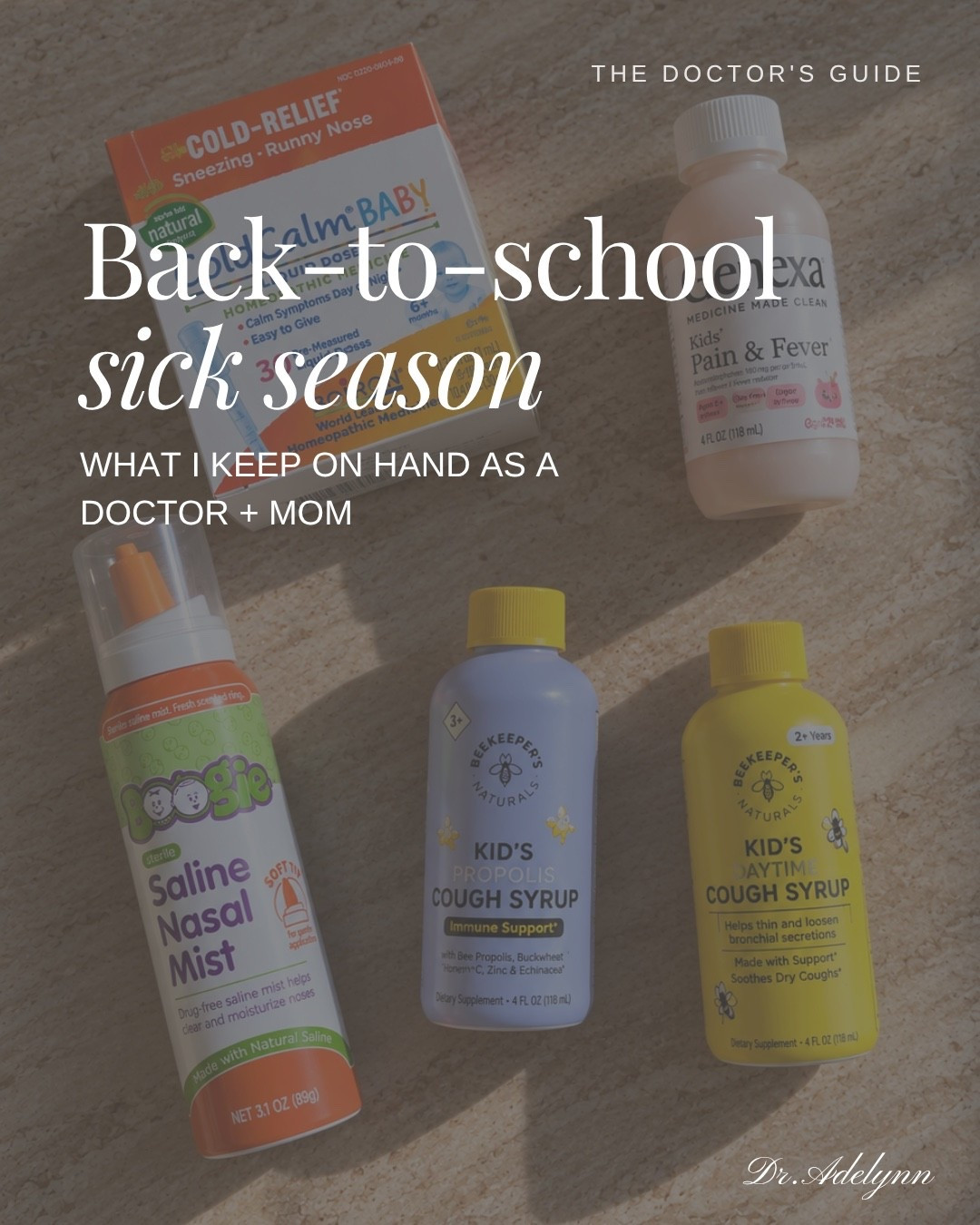 Back-to-school sick season essentials from a doctor + mom. Sharing what I keep stocked at home for coughs, sore throats, stuffy noses, fevers + those inevitable sick days with kids.

back to school sick season, kids sick season essentials, kids medicine cabinet, cold and flu season, toddler sick essentials, baby sick essentials, sick day essentials, doctor mom recommendations, kids wellness essentials, mom essentials

#LTKFamily #LTKKids #SickSeason #BackToSchool #MomEssentials

#LTKmomlife #LTKBaby #LTKKids