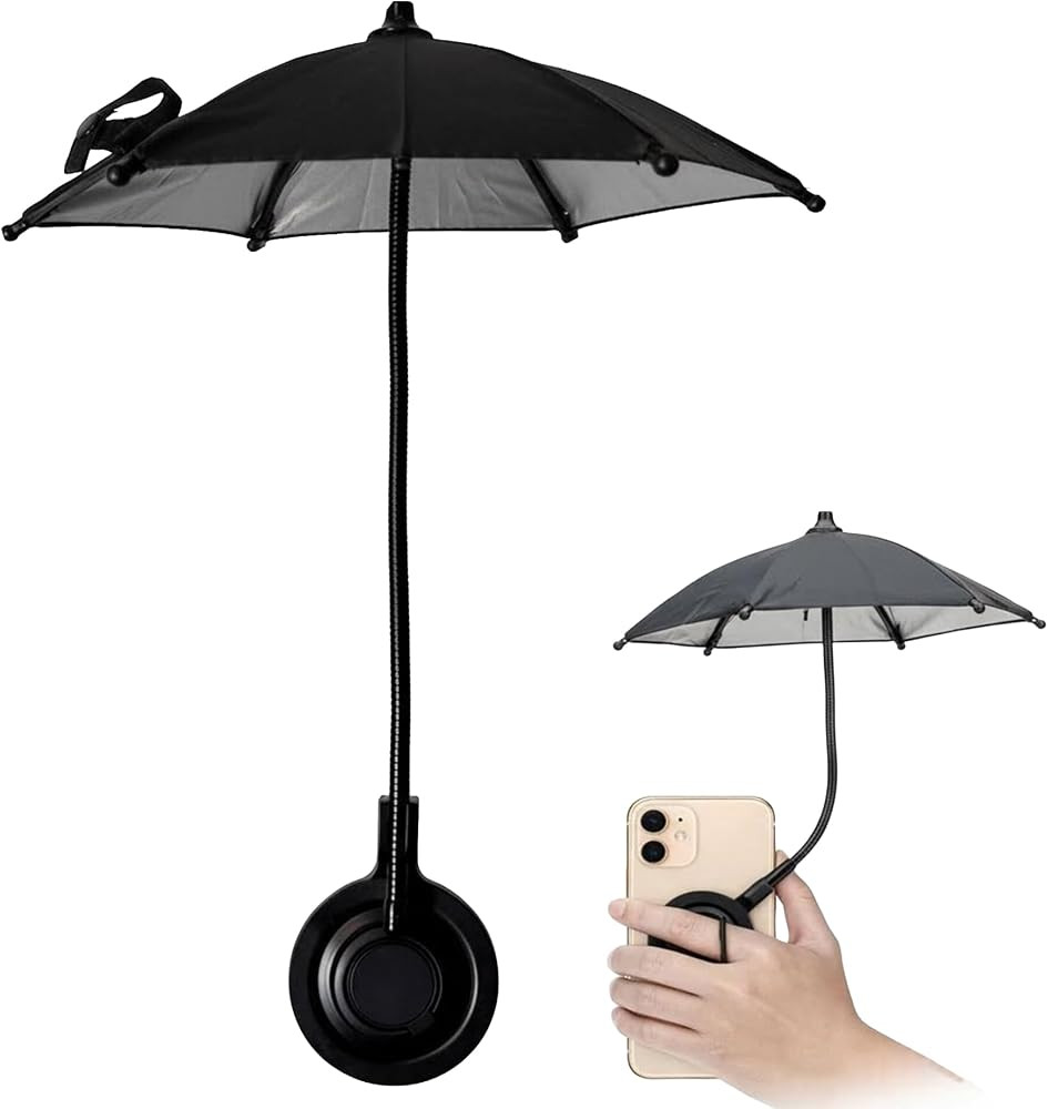 Magnetic Umbrella Phone Stand for Sun Protection \u2013 Adjustable Phone Umbrella Sun Shade Shiel... | Amazon (US)