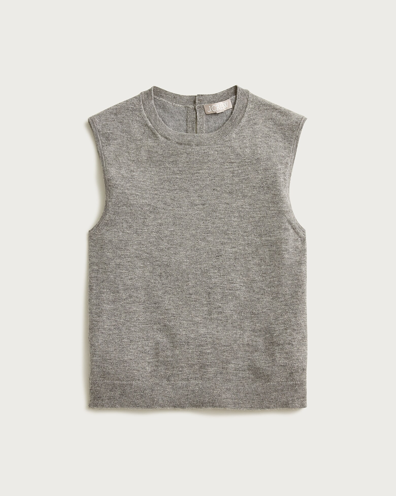Featherweight cashmere-blend cropped sweater shell | J. Crew US