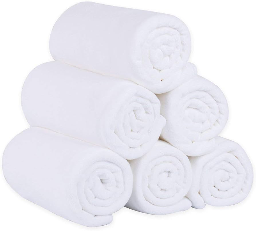 JML Microfiber Bath Towels Set, 6 Pack, 27" x 55" - Extra Soft, Absorbent and Fast Drying, Multip... | Amazon (US)