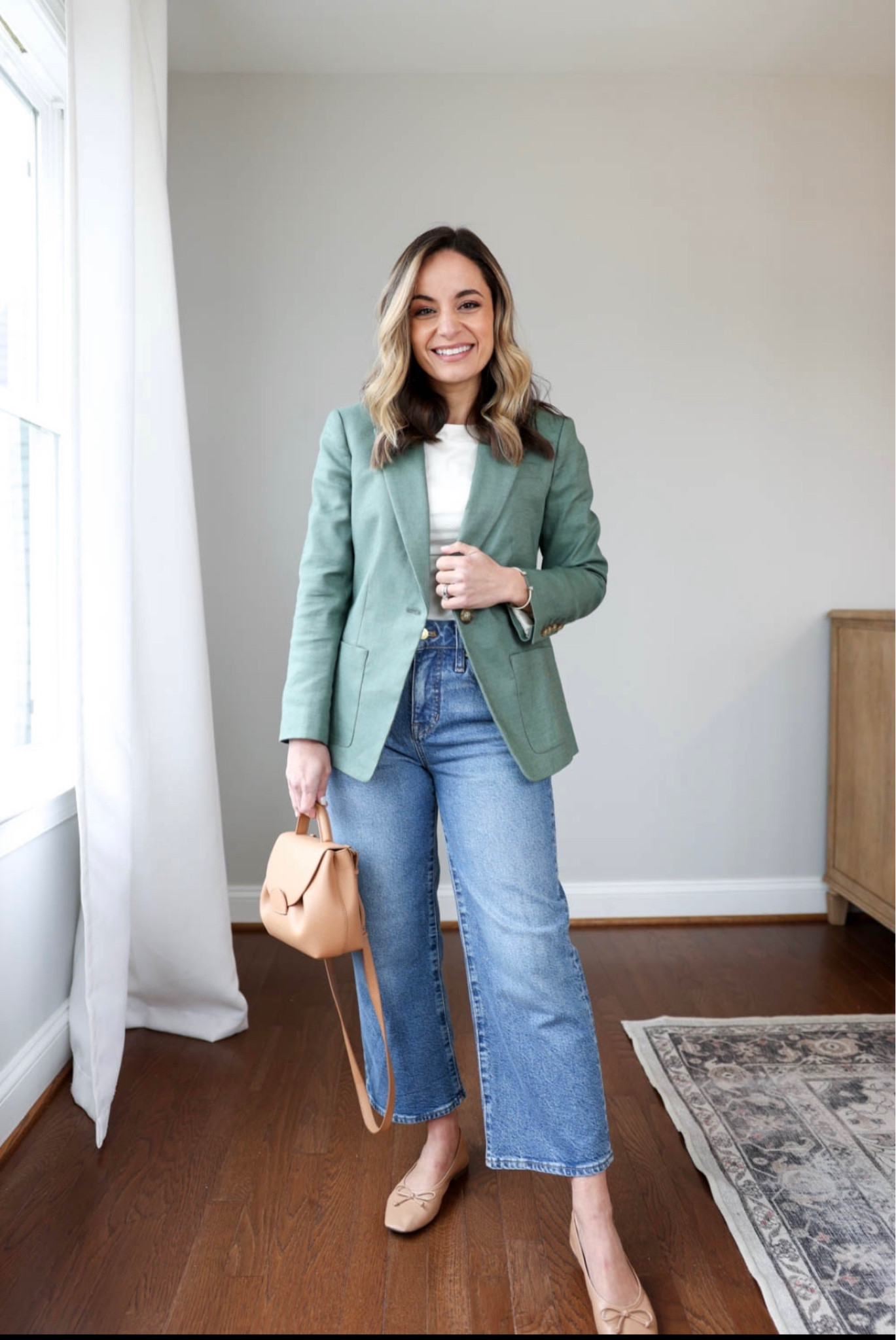 [ ] Relaxed Cropped Fit Roll-Up Jeans ★大人気★ Relaxed Piper Crop Jeans - Misty Ridge Blue | NYDJ