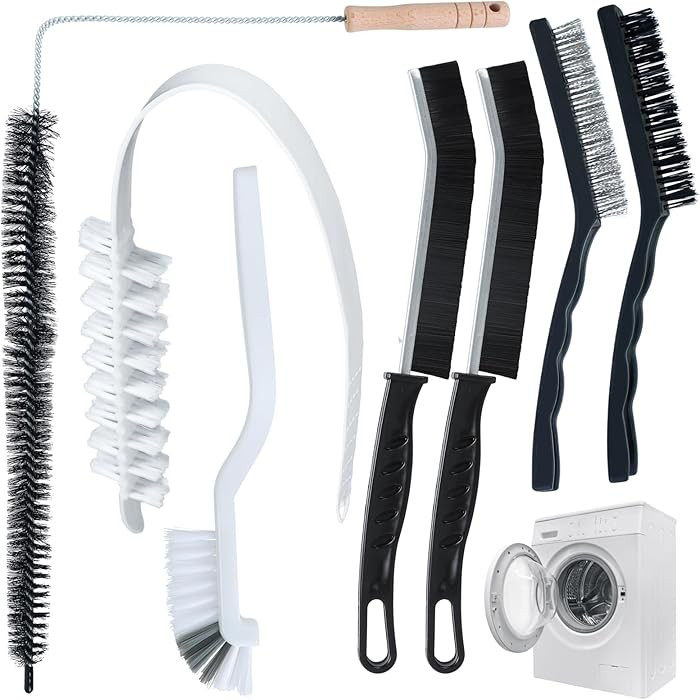 7PCS Washing Machine Cleaner Brush Kit Crevice Cleaning Brush Hard Bristle Brushes Tumble Dryer C... | Amazon (UK)