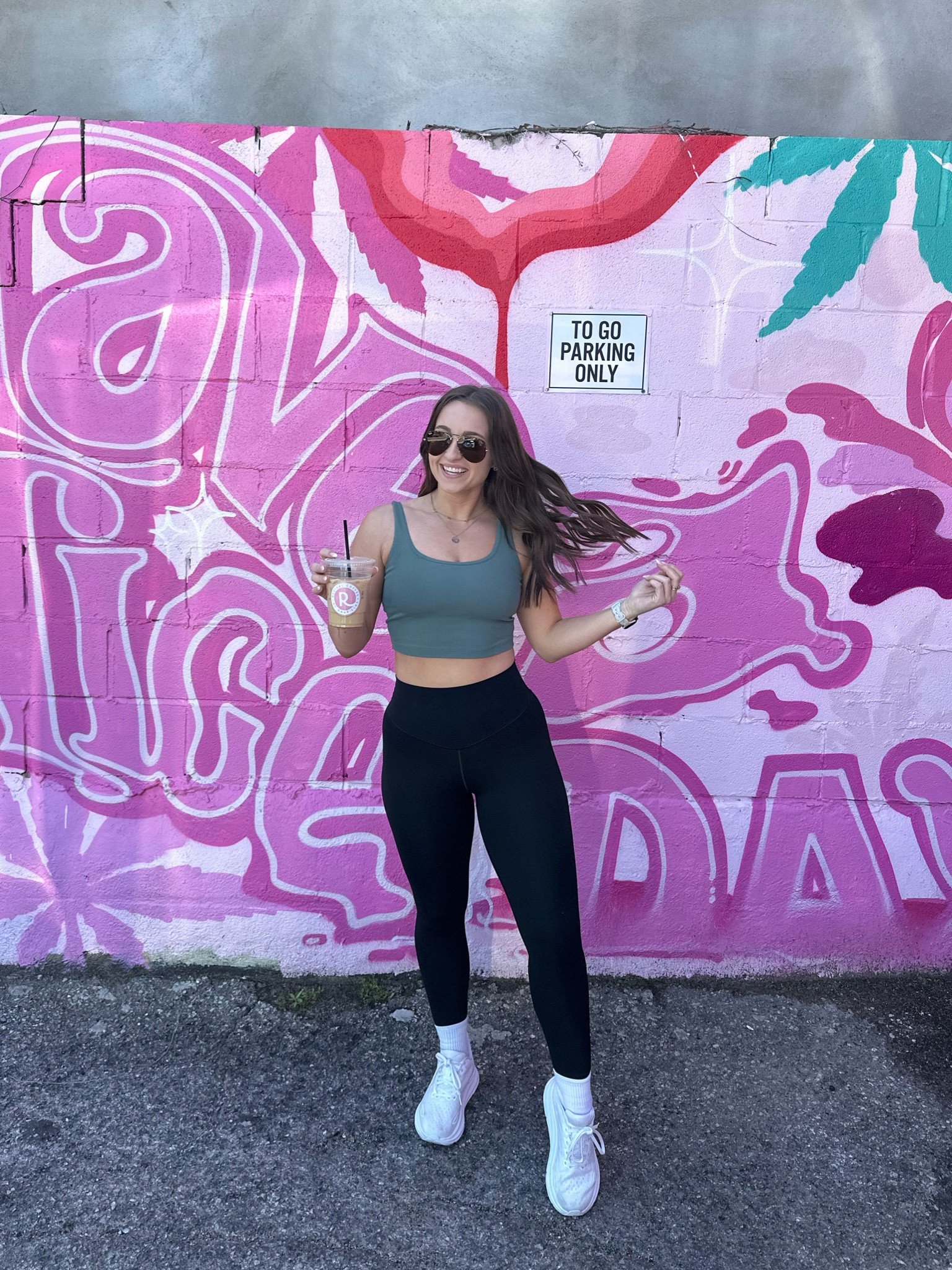 Cozy cute. Smalls in everything. These socks are my personality- so comfy and perfect ankle length. Leggings are 25% now!

#LTKxNSale #LTKFitness #LTKshoecrush