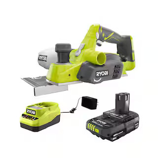 ONE+ 18V Cordless 3-1/4 in. Planer with Dust Bag, 2.0 Ah Battery, and Charger | The Home Depot