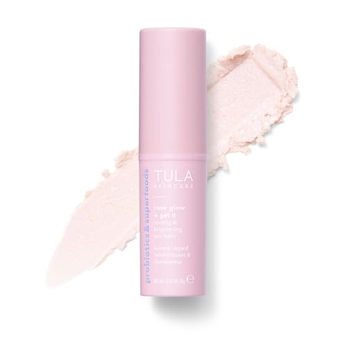 TULA Skin Care Eye Balm Rose Glow - Dark Circle Treatment, Instantly Hydrate and Brighten Undereye Area, Portable and Perfect to Use On-the-go, 0.35 oz. | Amazon (US)