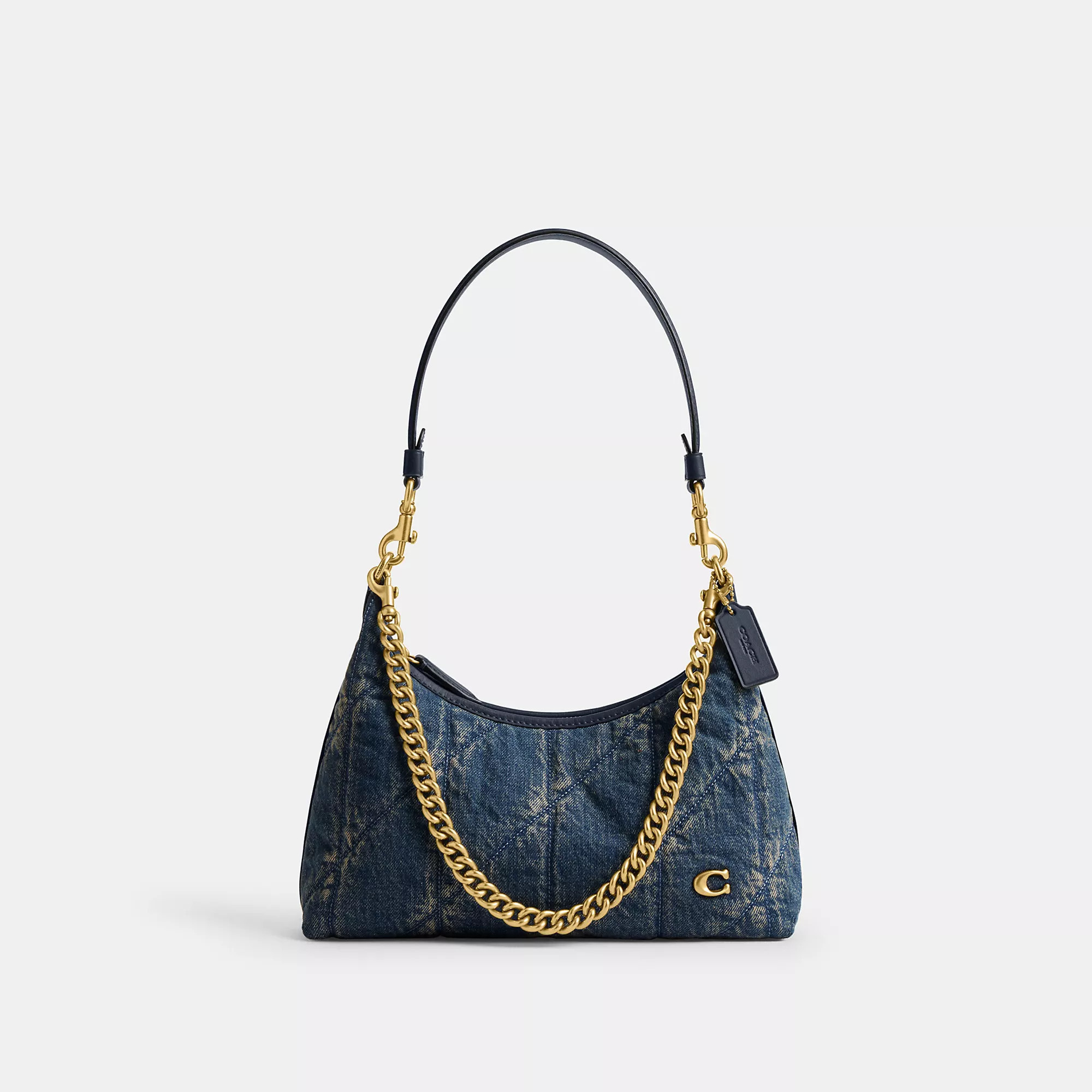 Juliet Shoulder Bag 25 In Regenerative Cotton Denim With Quilting | Coach (US)