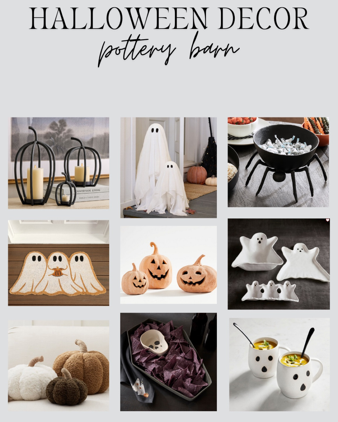 Spooky season is here! Pottery barn has some great decor to change up your home for the holidays! So chic and not cheesy at all! Perfect for all the future Halloween parties you’ll have! 

#LTKStyleTip #LTKSeasonal #LTKHome