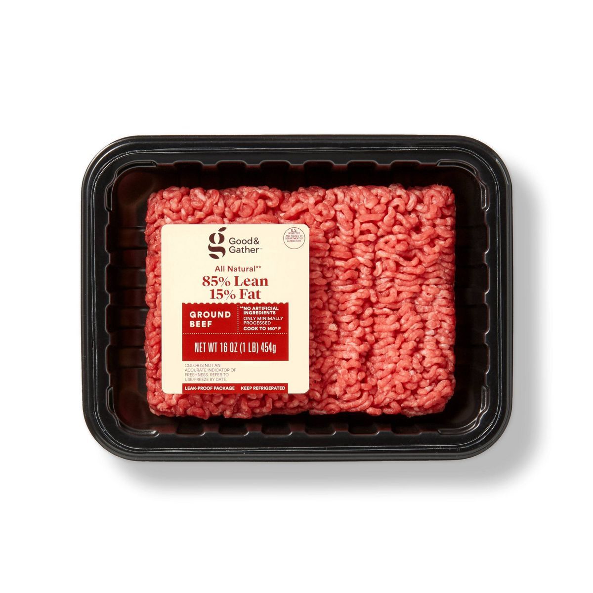 All Natural 85/15 Ground Beef - 1lb - Good & Gather™ | Target