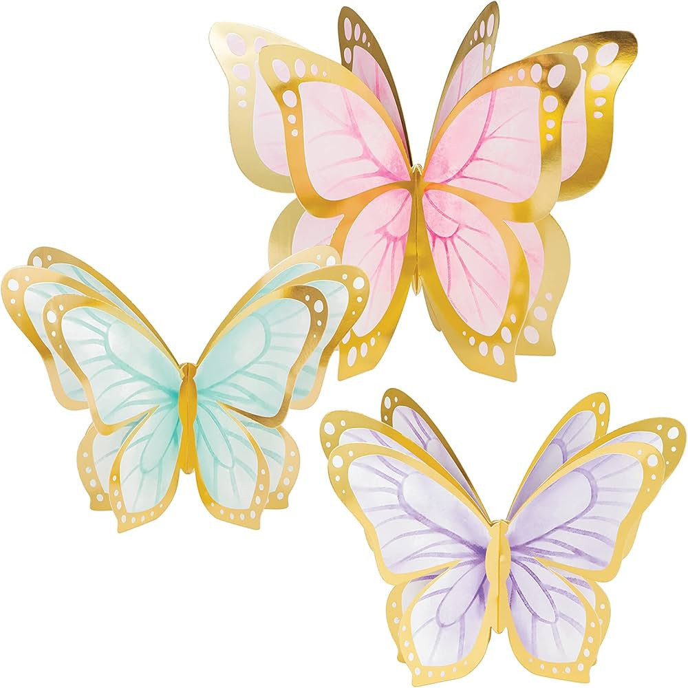 Golden Butterfly Centerpiece, 9 ct | Amazon (US)