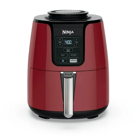 Ninja 4 Qt Air Fryer, 3 Functions, Air Fry, Reheat, and Dehydrate, Dishwasher Safe, Non-Stick, AF100, Red | Walmart (US)