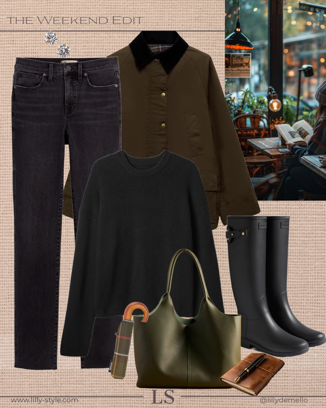 Rainy autumn day outfit. Love the sleek look of the hunter boots. 


#LTKShoeCrush #LTKItBag #LTKStyleTip