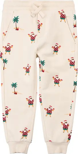 MILES THE LABEL Kids' Hawaiian Santa Print French Terry Joggers | Nordstrom | Nordstrom