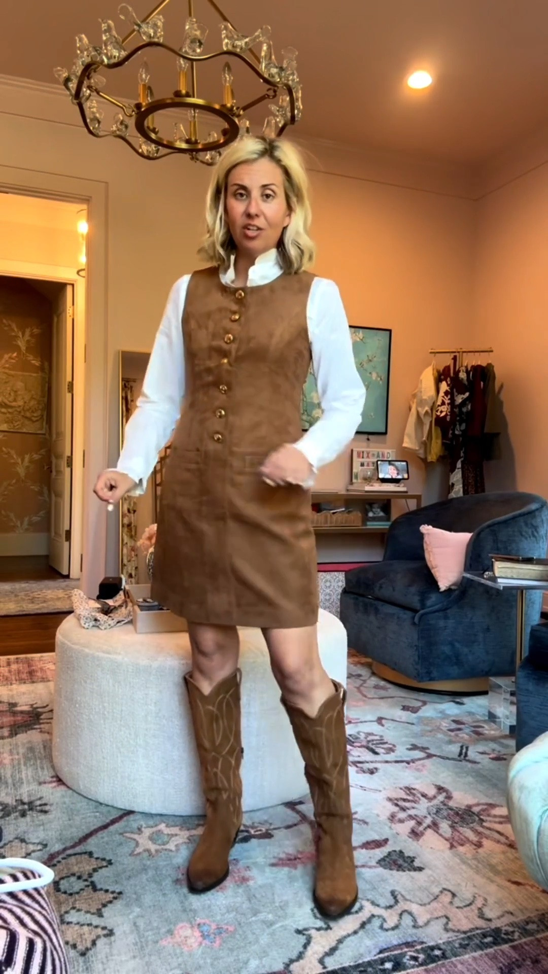 J.Crew Factory…..Everything at least 50% off with extra 20% off on orders $150+
Sizing:
Jacket - small 
Tee - xs
Ruti Pants - 4P
Sweaters - xs
Cord Skirt - 2
Cord Pants - 26P
Suede Dress - 2