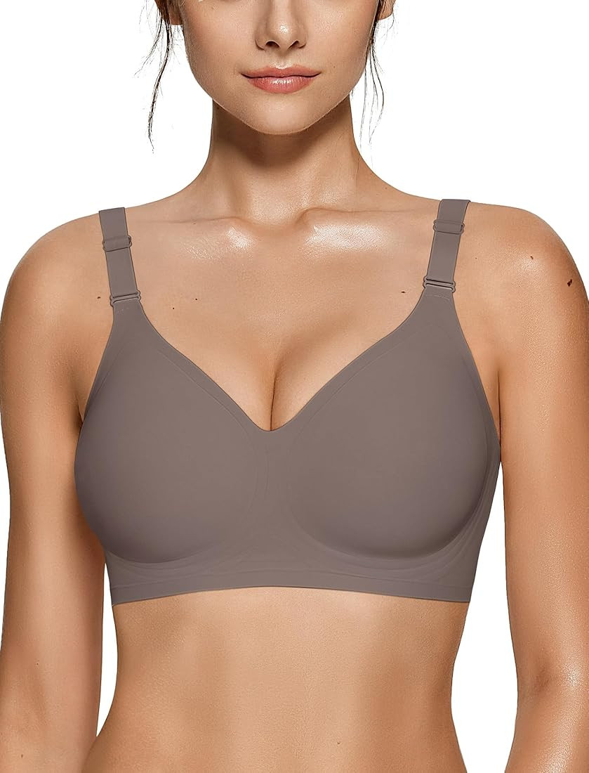 Vertvie Womens Wireless Bras No Underwire Push Up Bra Seamless Supportive Full Coverage Everyday ... | Amazon (US)