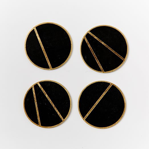 The Vintage Vogue Linea Coasters (Set of 4) | West Elm (US)