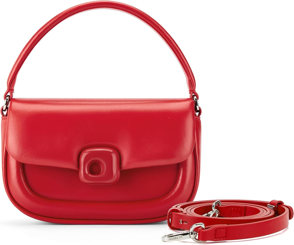 LAFESTIN Split Leather Small Crossbody Bags For Women With Adjustable Strap And Handle Versatile ... | Amazon (US)