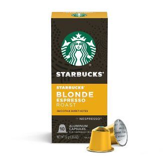 Starbucks by Nespresso Original Line Capsules — Blonde Light Roast Espresso — 10ct/2.01oz | Target
