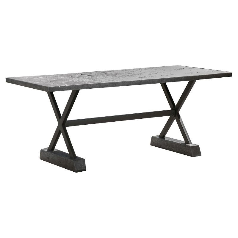 Chalmette Rectangular Light Weight Concrete Patio Dining Table - Christopher Knight Home | Target