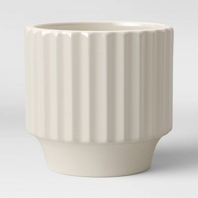 Earthenware Geared Planter White - Project 62™ | Target