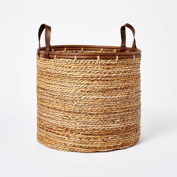 Leather Handle Basket - Threshold™ designed with Studio McGee | Target