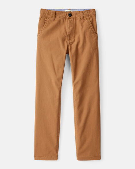 Boys Flat Front Fashion Pants - Brown | Carter's Inc