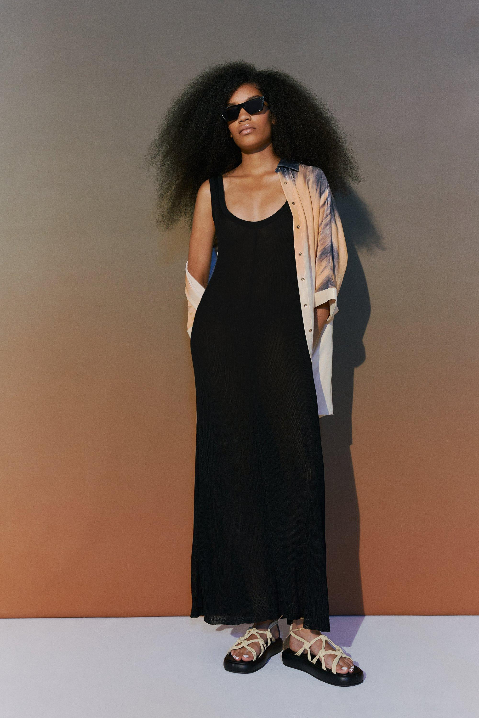 Slinky Rib Knit Dress | Karen Millen UK & IE