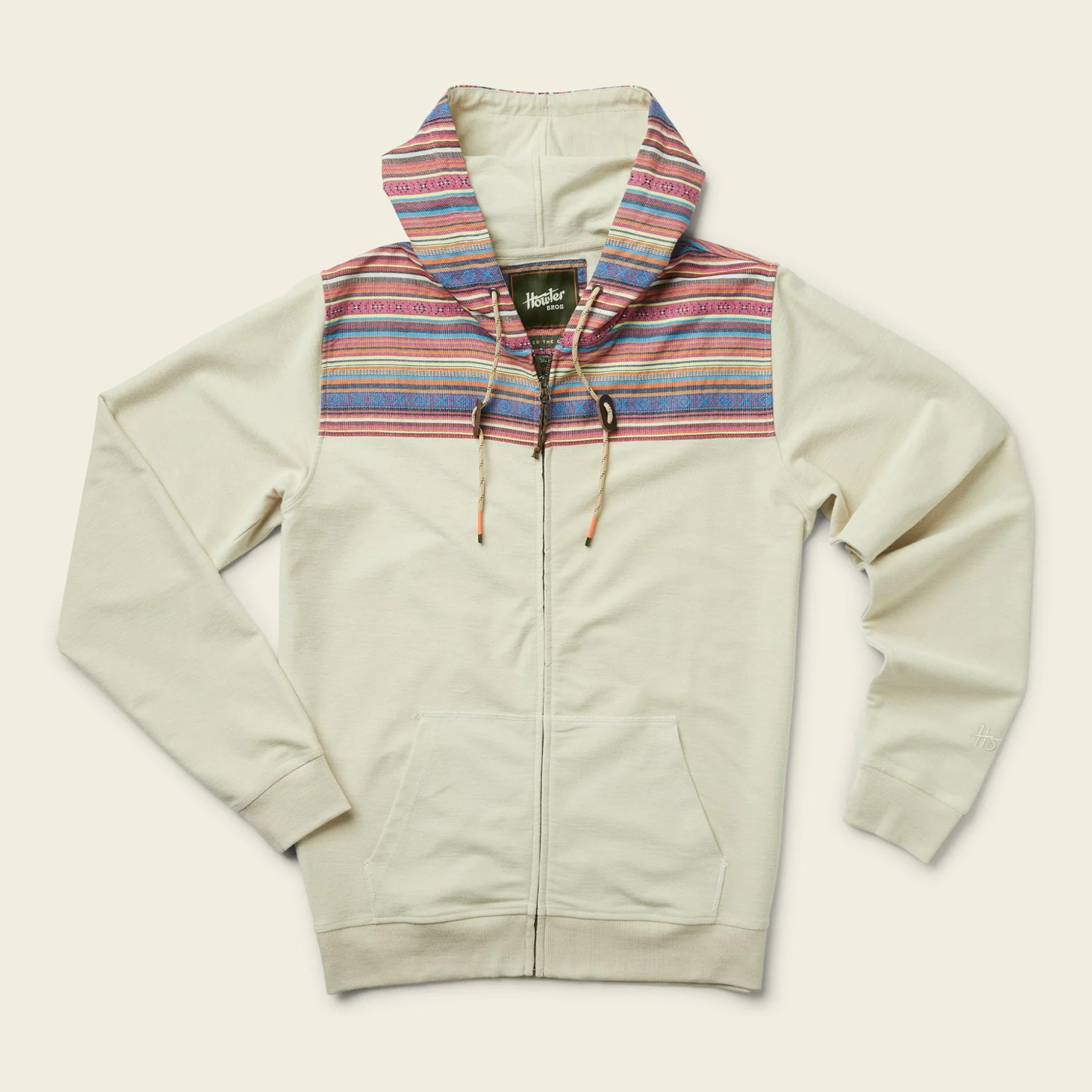 Shaman Hoodie - Oatmeal Heather / Quanzi Jacquard | Howler Brothers
