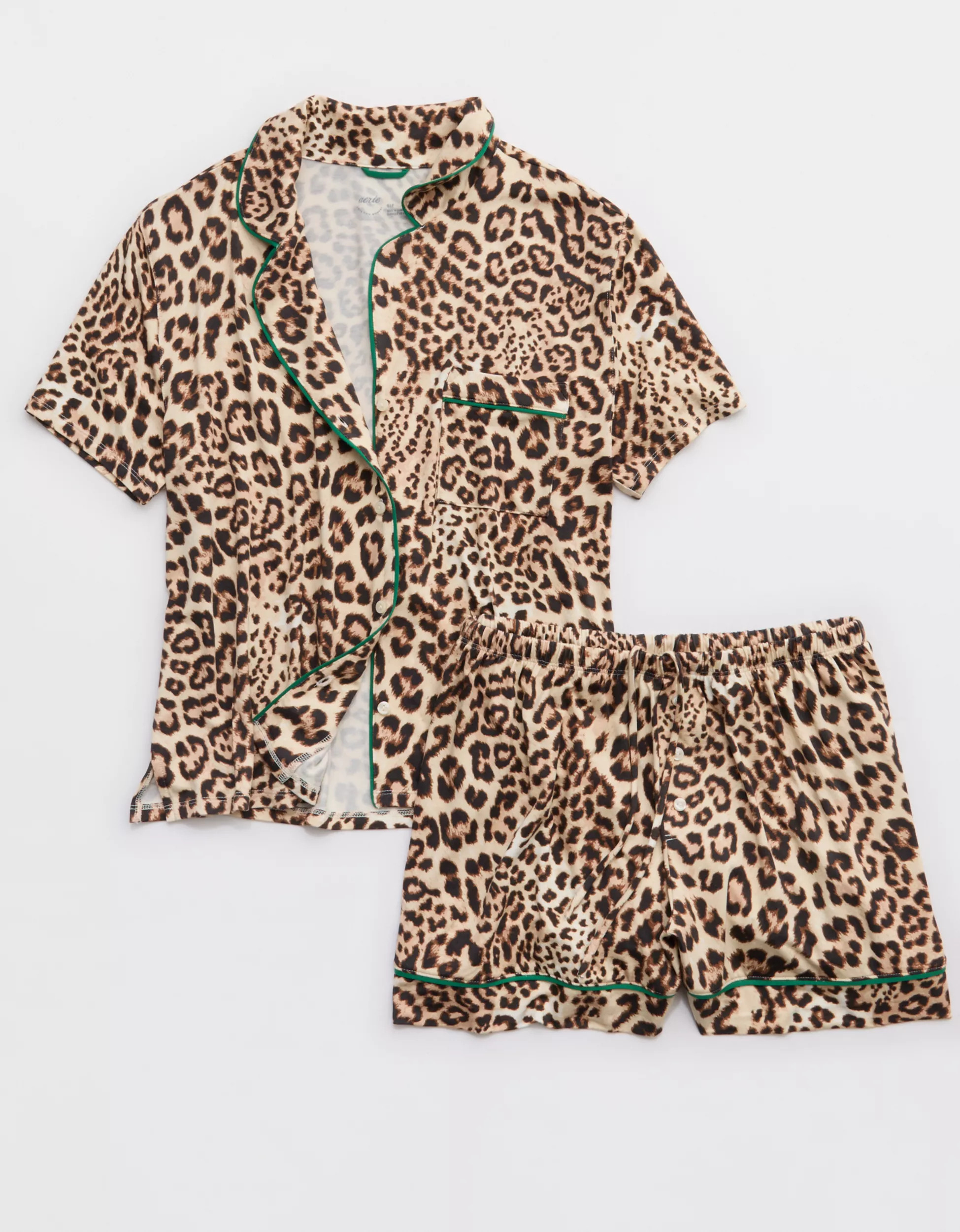 Aerie Real Soft® Piping PJ Set | Aerie