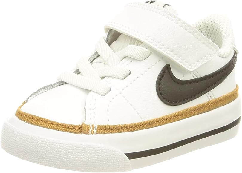 Nike Court Legacy Baby Boys Shoes Size 9, Color: White/Black/Gold | Amazon (US)