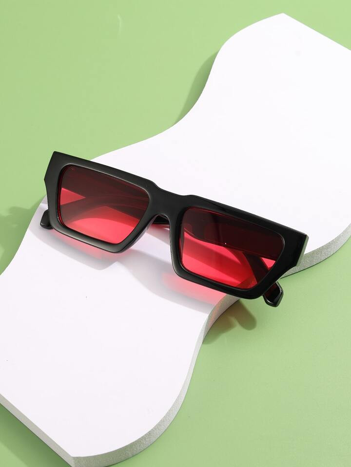 1pair Men Geometric Frame Boho Fashion Glasses For Daily Life | SHEIN