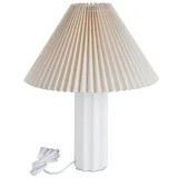 SUNMORY 17.5'' Ceramic Table Lamp, 3-Way Dimmable Led Bulb Bedside Nightstand Lamps with Pleated ... | Walmart (US)